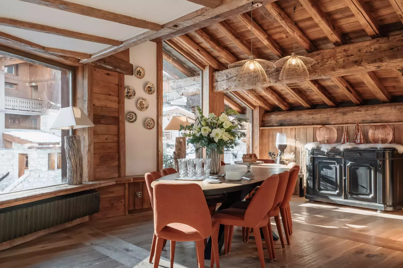 Salle à manger du chalet Mathilda